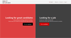 Desktop Screenshot of directinterview.com