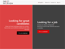 Tablet Screenshot of directinterview.com